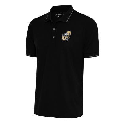 Поло New Orleans Saints Antigua Team Logo Throwback Affluent - Black