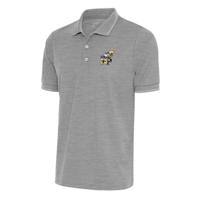 Поло New Orleans Saints Antigua Team Logo Throwback Affluent - Heather Gray