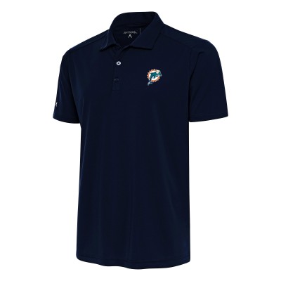 Поло Miami Dolphins Antigua Team Logo Throwback Apex - Navy