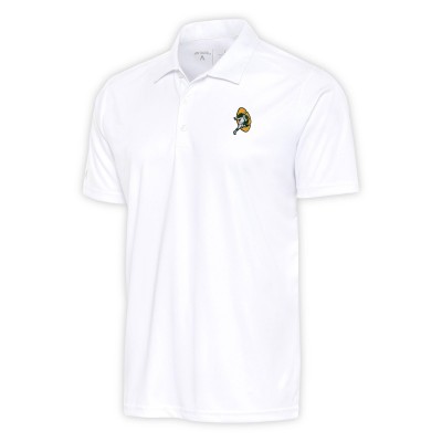 Поло Green Bay Packers Antigua Team Logo Throwback Apex - White