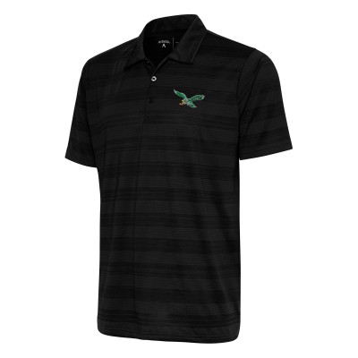 Поло Philadelphia Eagles Antigua Team Logo Throwback Compass - Black