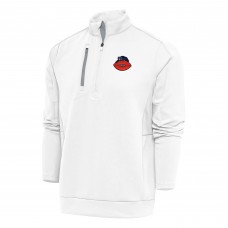 Кофта с длинным рукавом на короткой молнии Chicago Bears Antigua Team Logo Throwback Generation- White
