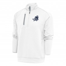Кофта с длинным рукавом на короткой молнии Dallas Cowboys Antigua Team Logo Throwback Generation- White