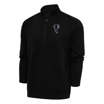 Кофта на короткой молнии Atlanta Falcons Antigua Team Logo Throwback Generation - Black