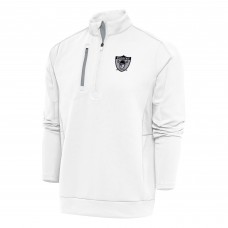 Кофта с длинным рукавом на короткой молнии Las Vegas Raiders Antigua Team Logo Throwback Generation- White