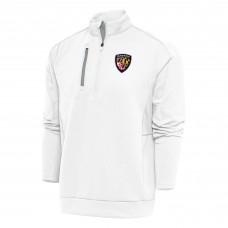 Кофта с длинным рукавом на короткой молнии Baltimore Ravens Antigua Team Logo Throwback Generation- White