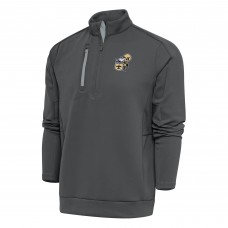 Кофта на короткой молнии New Orleans Saints Antigua Team Logo Throwback Generation - Charcoal