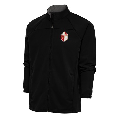 Кофта на молнии San Francisco 49ers Antigua Team Logo Throwback Links Golf - Black