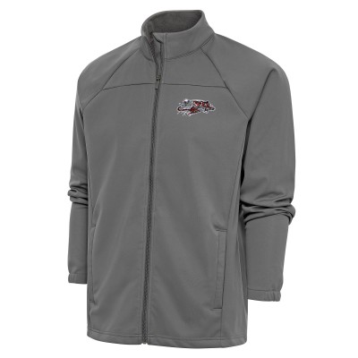 Кофта на молнии Cincinnati Bengals Antigua Team Logo Throwback Links - Steel