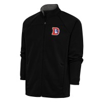 Кофта на молнии Denver Broncos Antigua Team Logo Throwback Links - Black