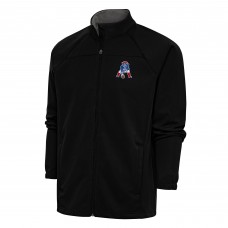Кофта на молнии New England Patriots Antigua Team Logo Throwback Links - Black