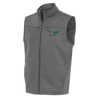 Жилетка Philadelphia Eagles Antigua Team Logo Throwback Links Golf - Steel