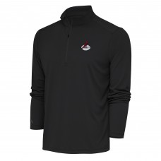 Кофта с длинным рукавом на короткой молнии Arizona Cardinals Antigua Team Logo Throwback Tribute- Charcoal