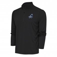 Кофта с длинным рукавом на короткой молнии Dallas Cowboys Antigua Team Logo Throwback Tribute- Charcoal