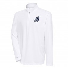 Кофта с длинным рукавом на короткой молнии Dallas Cowboys Antigua Team Logo Throwback Tribute- White