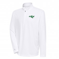 Кофта с длинным рукавом на короткой молнии New York Jets Antigua Team Logo Throwback Tribute- White