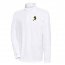 Кофта на короткой молнии Green Bay Packers Antigua Team Logo Throwback Tribute - White