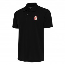 Поло San Francisco 49ers Antigua Team Logo Throwback Tribute - Black