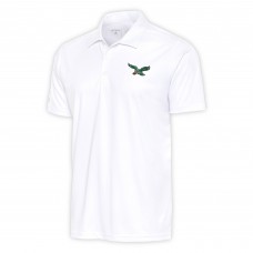 Поло Philadelphia Eagles Antigua Team Logo Throwback Tribute - White