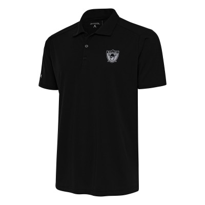 Поло Las Vegas Raiders Antigua Team Logo Throwback Tribute - Black