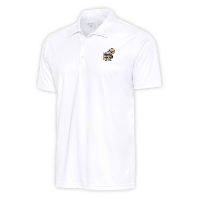 Поло New Orleans Saints Antigua Team Logo Throwback Tribute - White