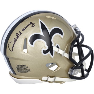 Autographed New Orleans Saints Archie Manning Fanatics Authentic Riddell 1976-99 Throwback Logo Speed Mini Helmet