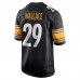 Игровая джерси Levi Wallace Pittsburgh Steelers Nike Game Player - Black