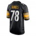 Игровая джерси James Daniels Pittsburgh Steelers Nike Game Player - Black