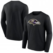 Футболка с длинным рукавом Baltimore Ravens Primary Team Logo - Black