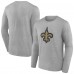 Футболка с длинным рукавом New Orleans Saints Primary Team Logo - Gray