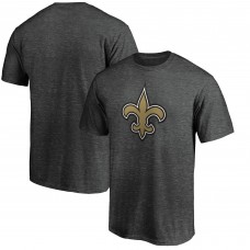 Футболка New Orleans Saints Fanatics Heather Charcoal Primary Logo