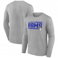 Футболка с длинным рукавом Los Angeles Rams On Side Stripe Team - Heather Gray Футболка с длинным рукавом Los Angeles Rams On Side Stripe Team - Heather Gray