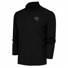 Кофта с длинным рукавом на короткой молнии Jacksonville Jaguars Antigua Tonal Logo Tribute- Black