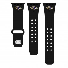 Ремешок для часов Baltimore Ravens Logo Silicone Apple Watch - Black