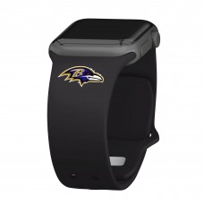Ремешок для часов Baltimore Ravens Logo Silicone Apple Watch - Black