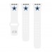 Ремешок для часов Dallas Cowboys Logo Silicone Apple Watch - White