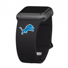Detroit Lions Black Logo Silicone Apple Watch Band