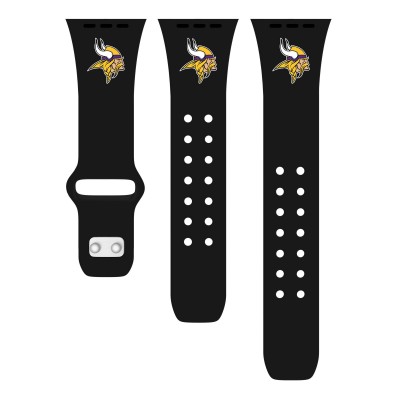 Ремешок для часов Minnesota Vikings Logo Silicone Apple Watch - Black