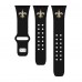 Ремешок для часов New Orleans Saints Logo Silicone Apple Watch - Black