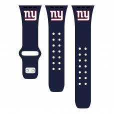 New York Giants Logo Silicone Apple Watch Band - Navy