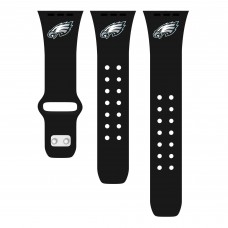 Philadelphia Eagles Logo Silicone Apple Watch Band - Black