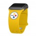 Pittsburgh Steelers Logo Silicone Apple Watch Band - Yellow