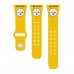 Pittsburgh Steelers Logo Silicone Apple Watch Band - Yellow