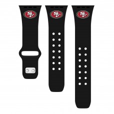 Ремешок для часов San Francisco 49ers Logo Silicone Apple Watch - Black