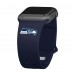 Ремешок для часов Seattle Seahawks Logo Silicone Apple Watch - Navy