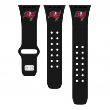 Ремешок для часов Tampa Bay Buccaneers Logo Silicone Apple Watch - Black