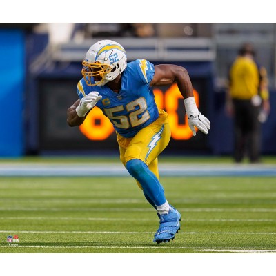 Unsigned Los Angeles Chargers Khalil Mack Fanatics Authentic Rushing Horizontal Photograph