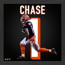 Cincinnati Bengals JaMarr Chase Highland Mint 13 x 13 Jersey Impact Frame