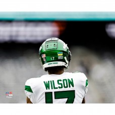 Unsigned New York Jets Garrett Wilson Fanatics Authentic Pre-Game Warm Up Photograph Unsigned New York Jets Garrett Wilson Fanatics Authentic Pre-Game Warm Up Photograph