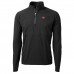 Кофта на короткой молнии San Francisco 49ers Cutter & Buck Adapt Eco Knit Hybrid Recycled Throwback - Black